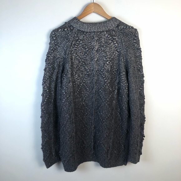 Tory Burch Shawn Metallic Tunic Sweater - Picture 3 of 3